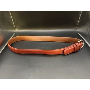 Coach Red Leather Belt Small Full Grain Cowhide Made in USA Vintage